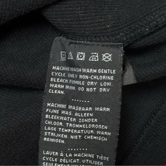 VTG Harley Davidson Thermal Shirt Mens XL Waffle Knit Long Sleeve Black Henley - Picture 6 of 8